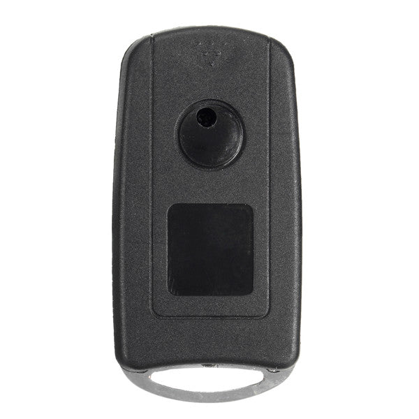 Black Uncut Blade Remote Key Fold Case 4 Button Flip Key Shell for TOYOTA Camry