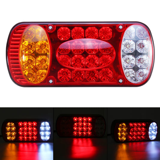 Red 12V 32 LED Rear Stop Light Tail Brake Indicator Lamp Truck Trailer Van Caravan