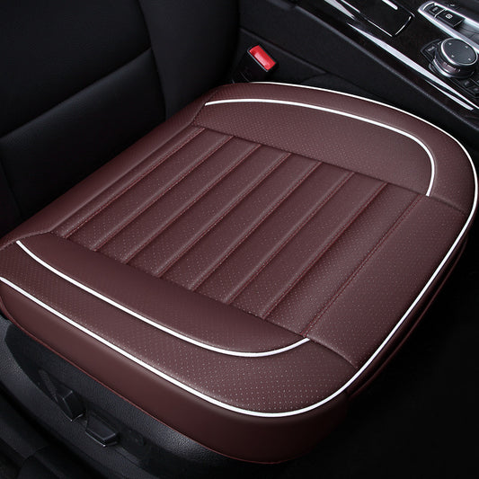 PU Leather Front Back Car Seat Cover Breathable Back Cover Fit for Most Car - Auto GoShop