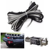 15m 7000LB Nylon Rope Winch Tow Cable with Sheath for ATV SUV Off Road - Auto GoShop