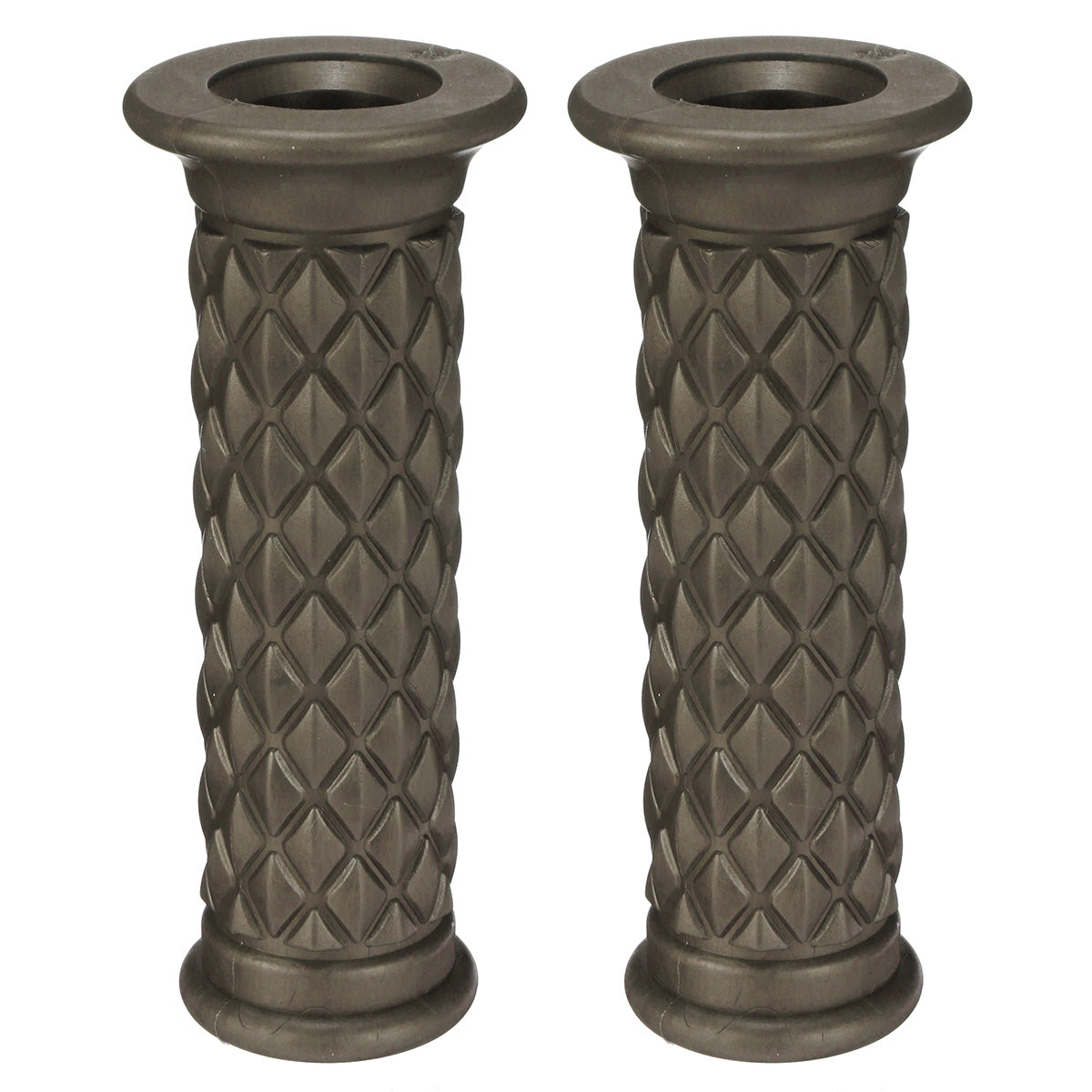 Dark Olive Green 7/8inch Universal Motorcycle Cafe Racer Classic Rubber Handlebar Hand Grips Bar