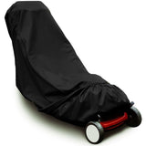 Black 75X20X40inch Lawn Mower Cover Polyester Fiber Dust UV Protection Water Resistant
