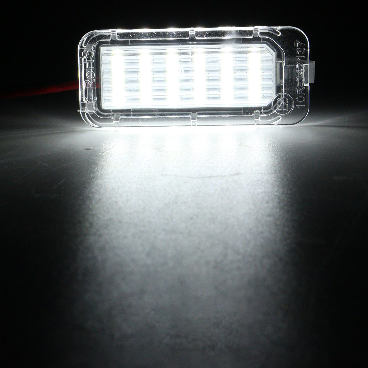 White Smoke 2Pcs LED Car License Plate Lights Bulbs for Ford Fiesta Focus Kuga C-MAX Mondeo