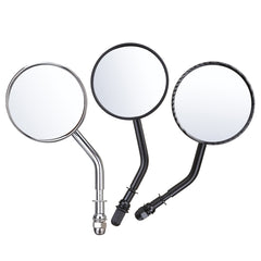 White Smoke Diameter 85mm Retro Round Rearview Motorcycle Mirrors Long/Short Handle For Harley Davidson