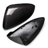 Carbon Fiber Door Side Car Mirror Replacement Cover Caps for VW Golf GTI MK7 2013 17 - Auto GoShop