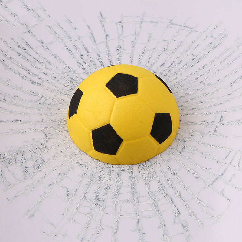 Goldenrod Creative Waterproof  PVC 3D Car Window Stickers Tennis Ball Hits Car Body Decal