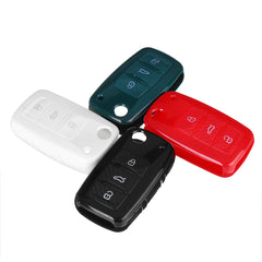 Car Key Cover Silicone TPU Protective Case With Belt Buckle Suitable For Volkswagen/Golf/Jetta/Skoda - Auto GoShop