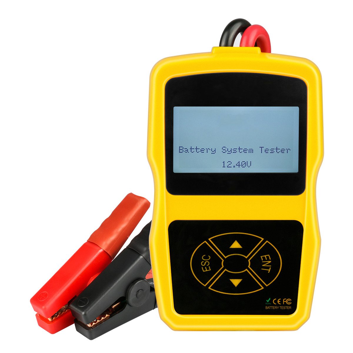 12V ABS 2.4 Inch Car Battery System Tester Power Measure Meter Auto CCA Analyzer - Auto GoShop