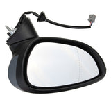 Black Car Door Wing Mirror Indicator Driver Passenger Side Manual Fold Left / Right For Ford Fiesta 09-17