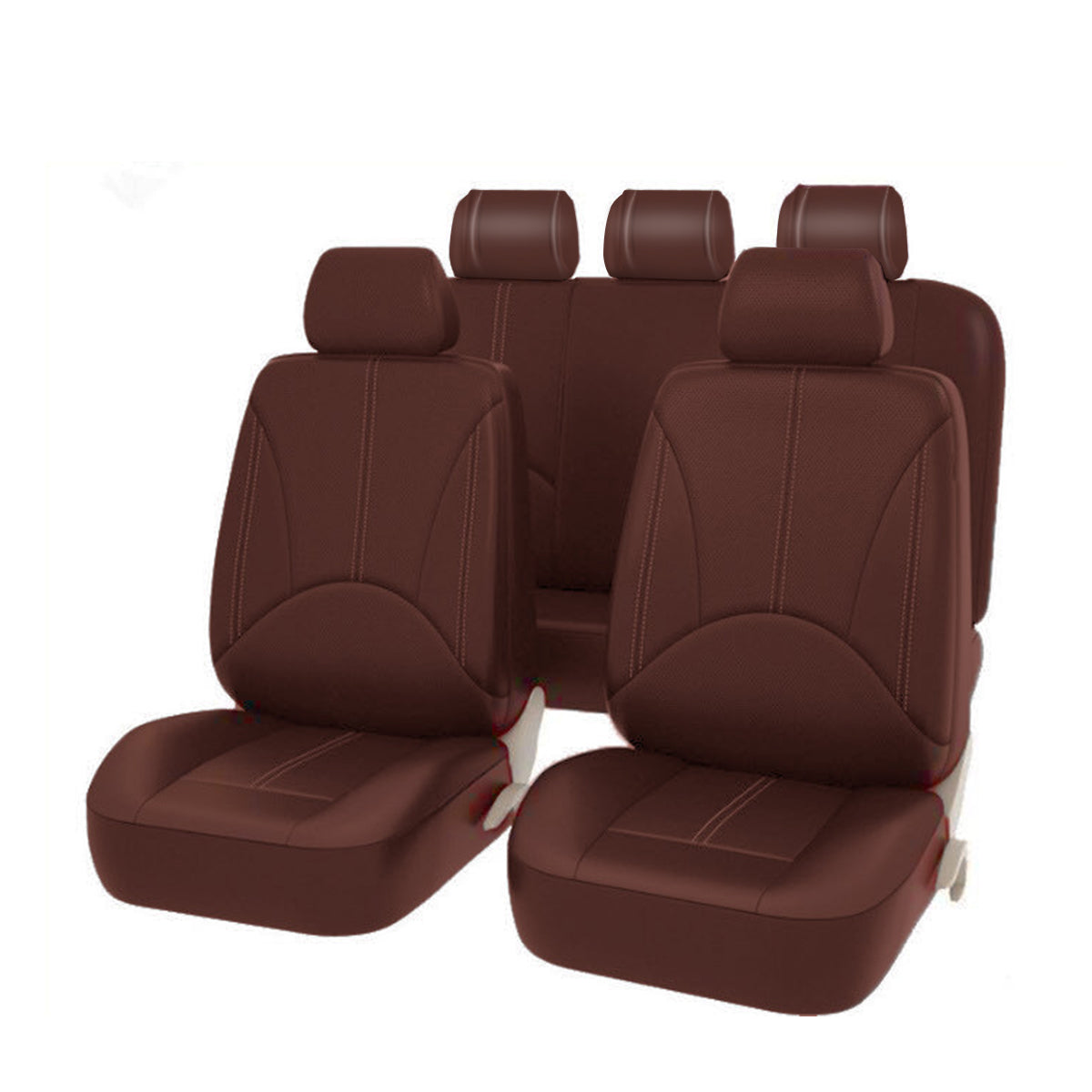 Universal Auto Car Five Seat Covers Faux PU Leather Mat For Four Seasons Cushion Full - Auto GoShop
