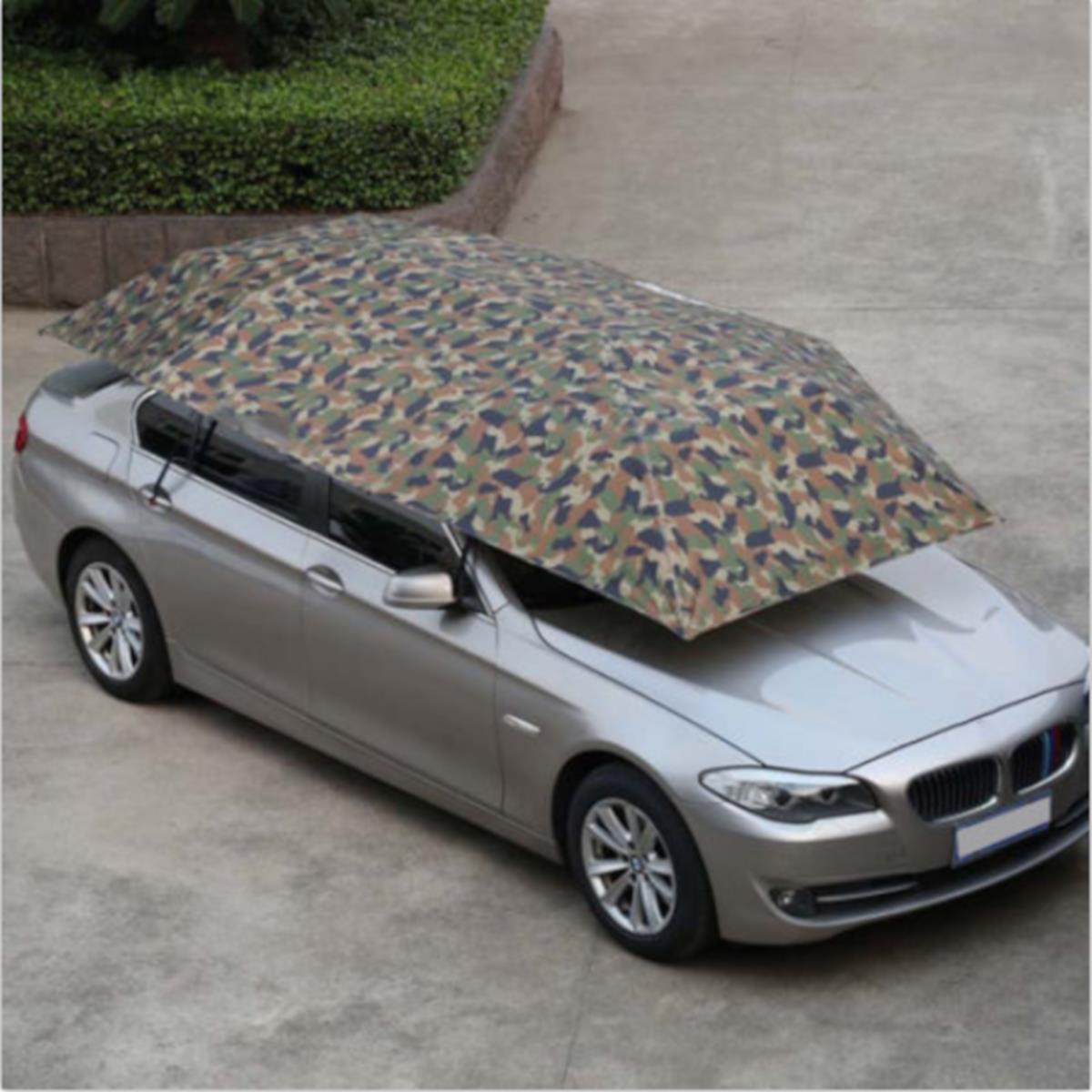 Dim Gray Extra Large UV Oxford Cloth for Car Sun Shelter Umbrella Tent Roof Cover 4.5* 2.3M