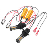 Goldenrod 2PCS 1156 Bau15s/Ba15s LED Turn Signal Lights Dual-Color Switchback DRL Bulb with CANBUS Decoder