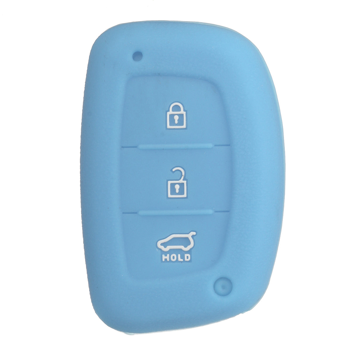 Cornflower Blue Car Remote Key Silicone Fob Protector Cover Case Three Button For Hyundai I40 Mistra Solaris