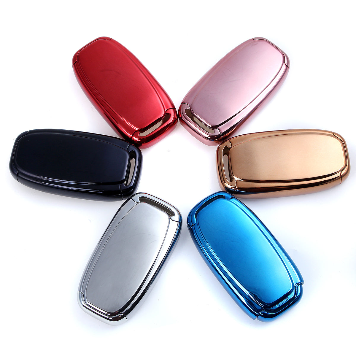 2 IN 1 TPU Car Remote Key Shell Cover Fob with Button Film For Audi A3 A4 A5 A6 S4 S5 S8 - Auto GoShop