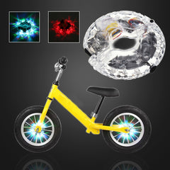 Gold Balance Bicycle Hub Light Bike Wheel Lamp LED Cycling Decor USB Rechargeable
