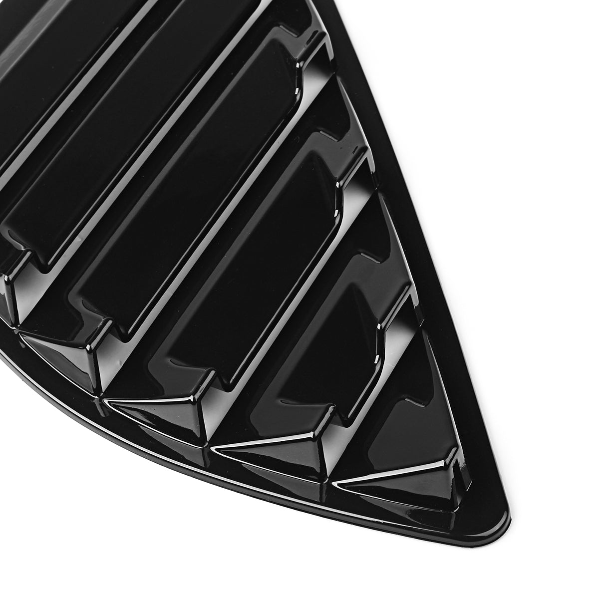 Black Car Rear Quarter Panel Side Vent Window Louvers Cover for Ford Fusion Mondeo 4 Door
