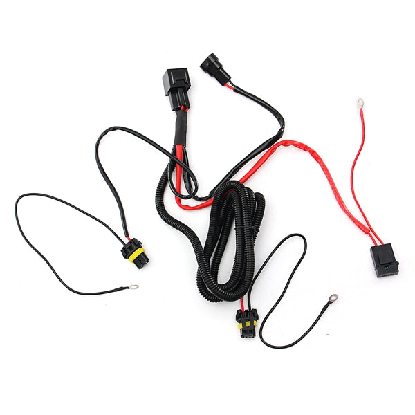 Wiring Harness Relay Kit For 9005 9006 H3 HB4 H10 9140 9145 Xenon HID Conversion - Auto GoShop