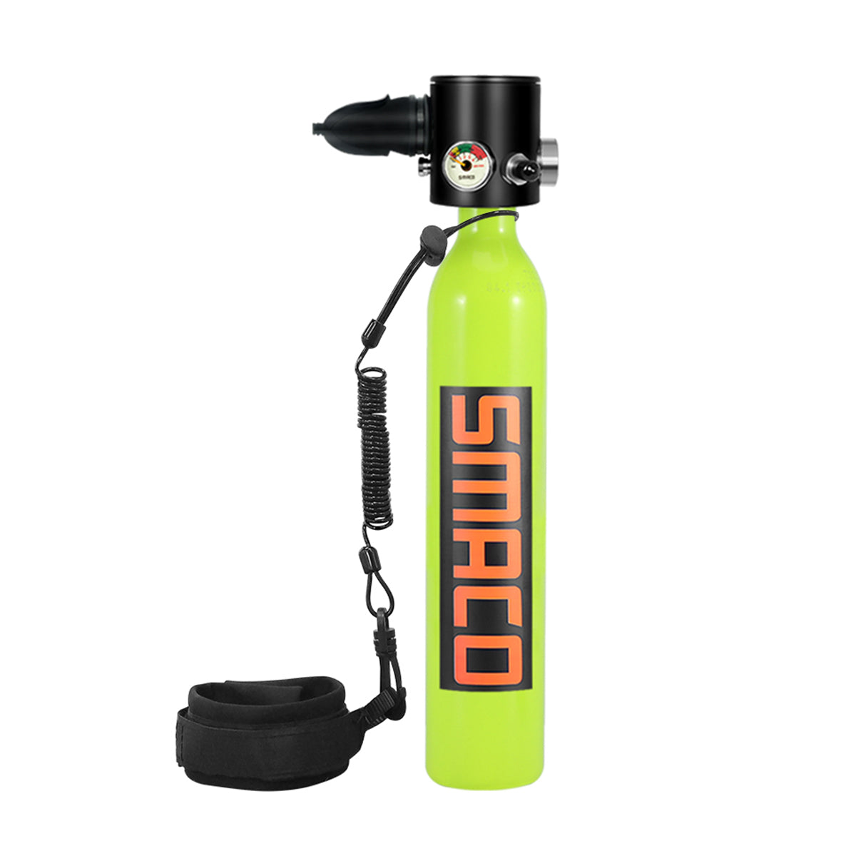 Green Yellow SMACO S300+ D Set 500ML Oxygen Cylinder Diving Equipment Set Multicolor