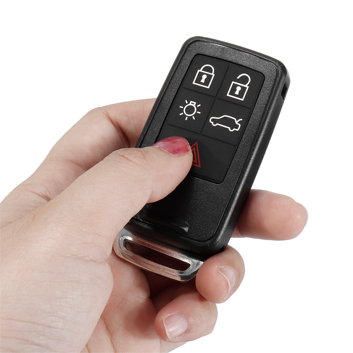 Dark Slate Gray Smart Remote Key Shell 5 Buttons For Volvo XC60 S60 S60L V40 V60 S80 XC70