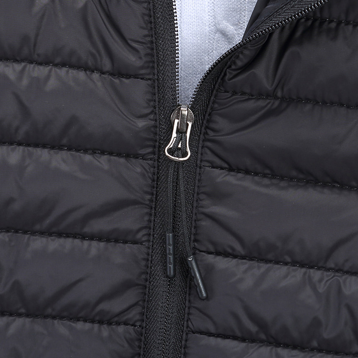 Dark Gray USB Electric Heated Coats Heating Vest Parka Winter Puffer Jacket Outwear