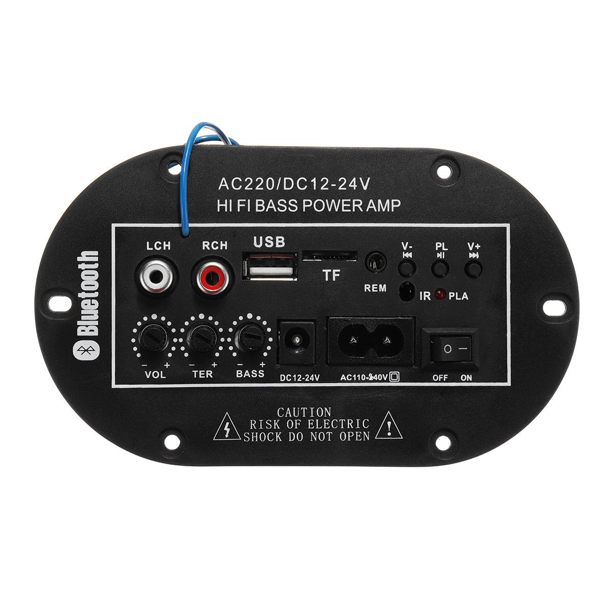 100W High Power bluetooth Subwoofer Hi-Fi Bass AMP Amplifier Board with Remote Control For Home Car MP3 Audio - Auto GoShop