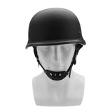Gray Motorcycle German Style Half Face Helmet Motocross Matte Black M/L/XL