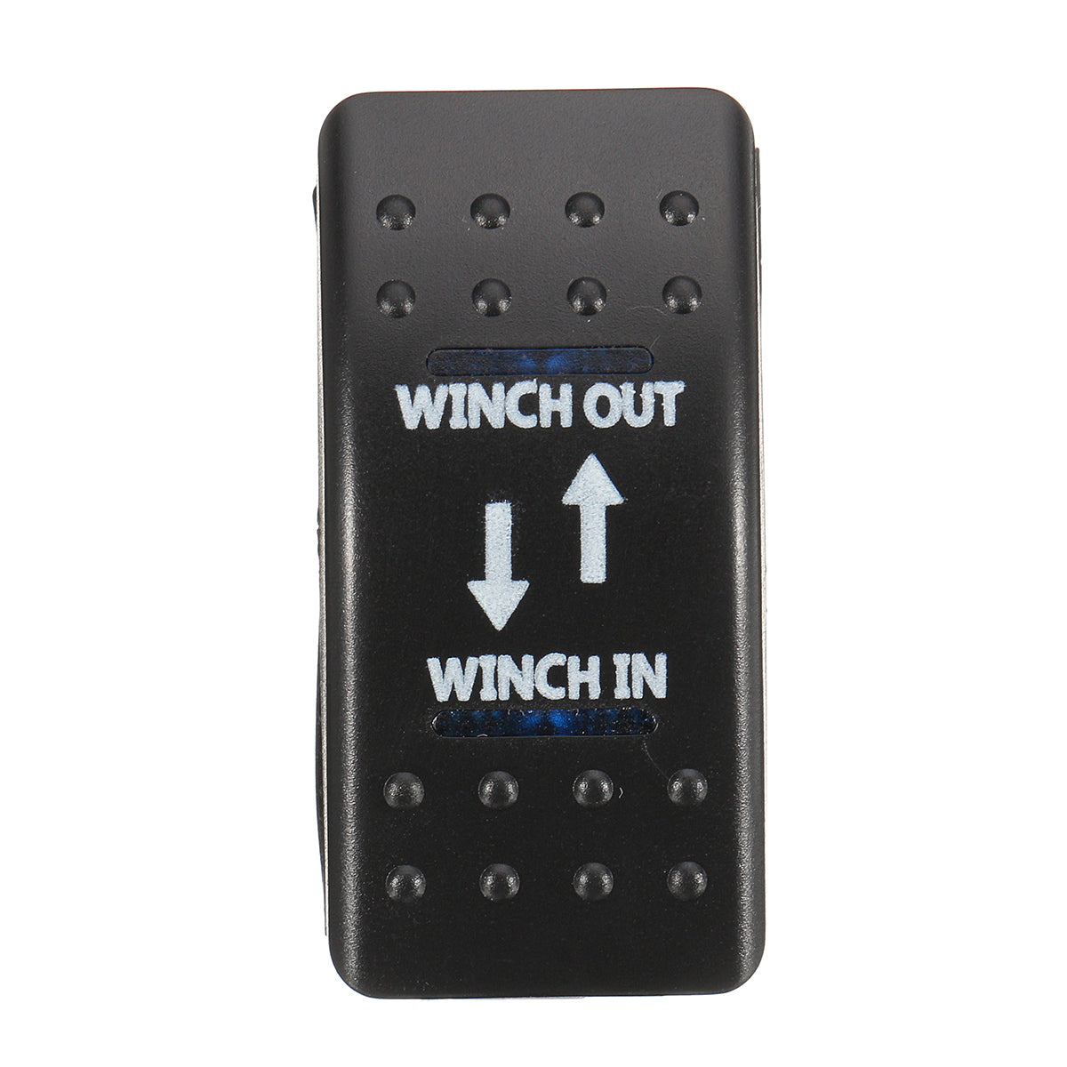 Black 12V 20A (ON)-OFF-(ON) Rocker Switch Momentary Winch In Winch Out LED 7-Pin