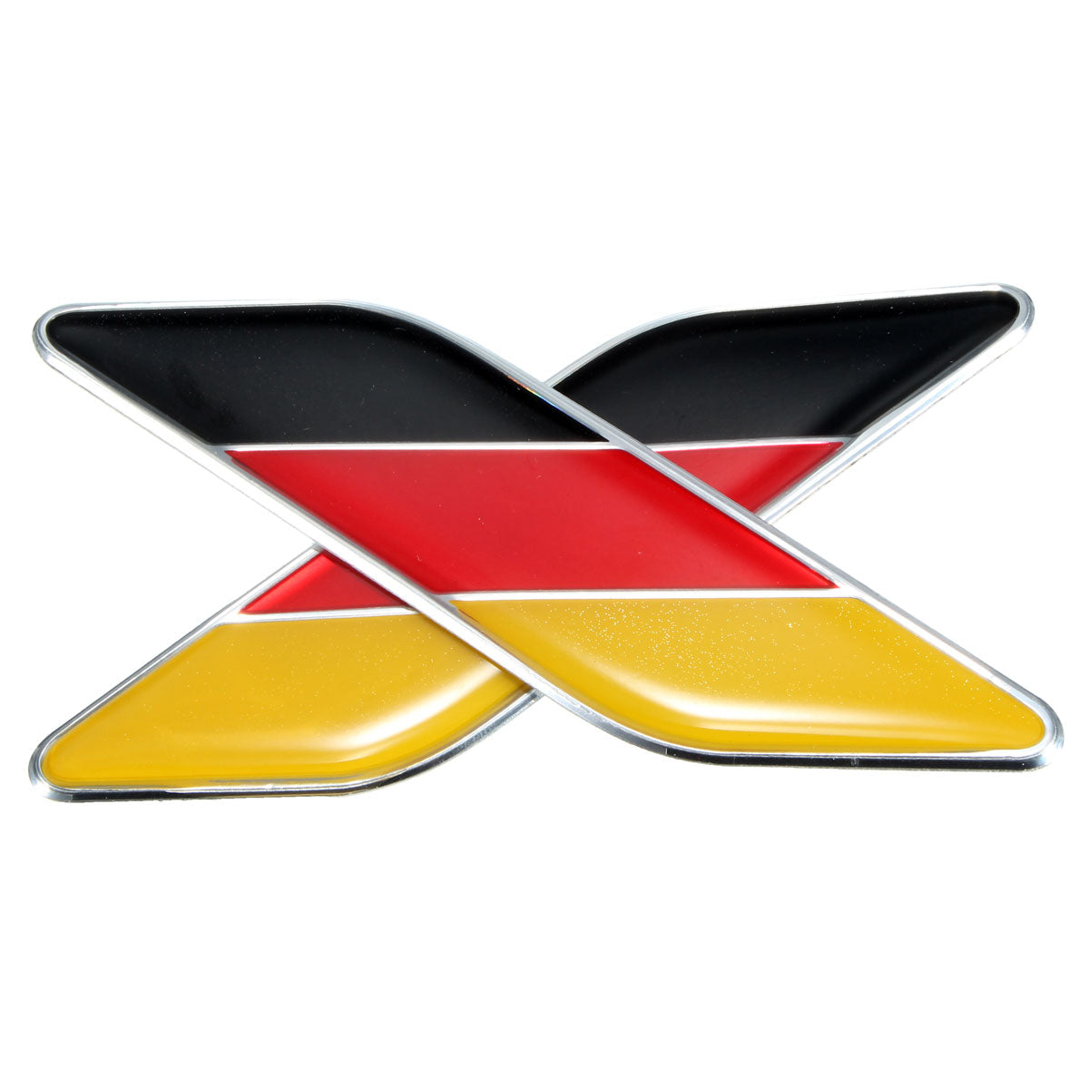 Firebrick 2pcs 3D German Flag Sticker Badge Emblems Decal Decor For Car Truck Bike Laptop