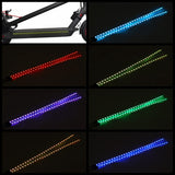 Black LED Strip Flashlight Bar Lamp Night Light For M365 Electric Scooter Kit