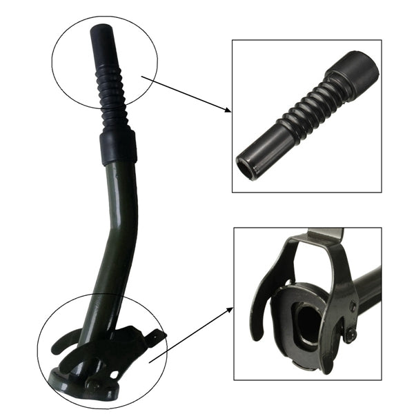 Black Flexible Metal Pouring Spout With Free Fuel Nozzel For 5/10/20L Gerry Jerry Cans