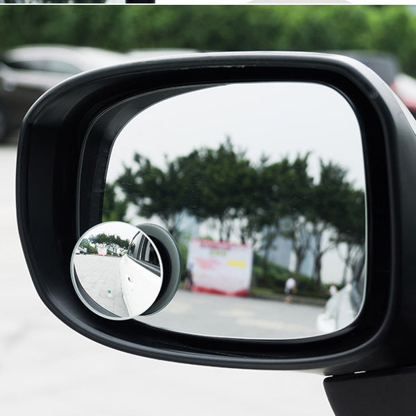 RUNDONG Car Mirror Blind Spot Mirror Wide Angle Round Convex 360 Degree for Parking Rear View Mrror - Auto GoShop