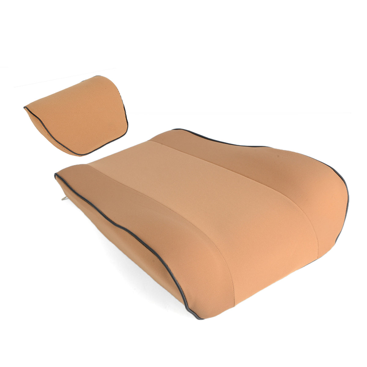 White One Set Car Seat Memory Foam Head Neck Pillow Lumbar Pillow Back Support Cushion Sleep Rest