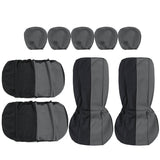 Universal Car Five Seat Cover Full Set Front Rear Seat Back Protector Washable - Auto GoShop