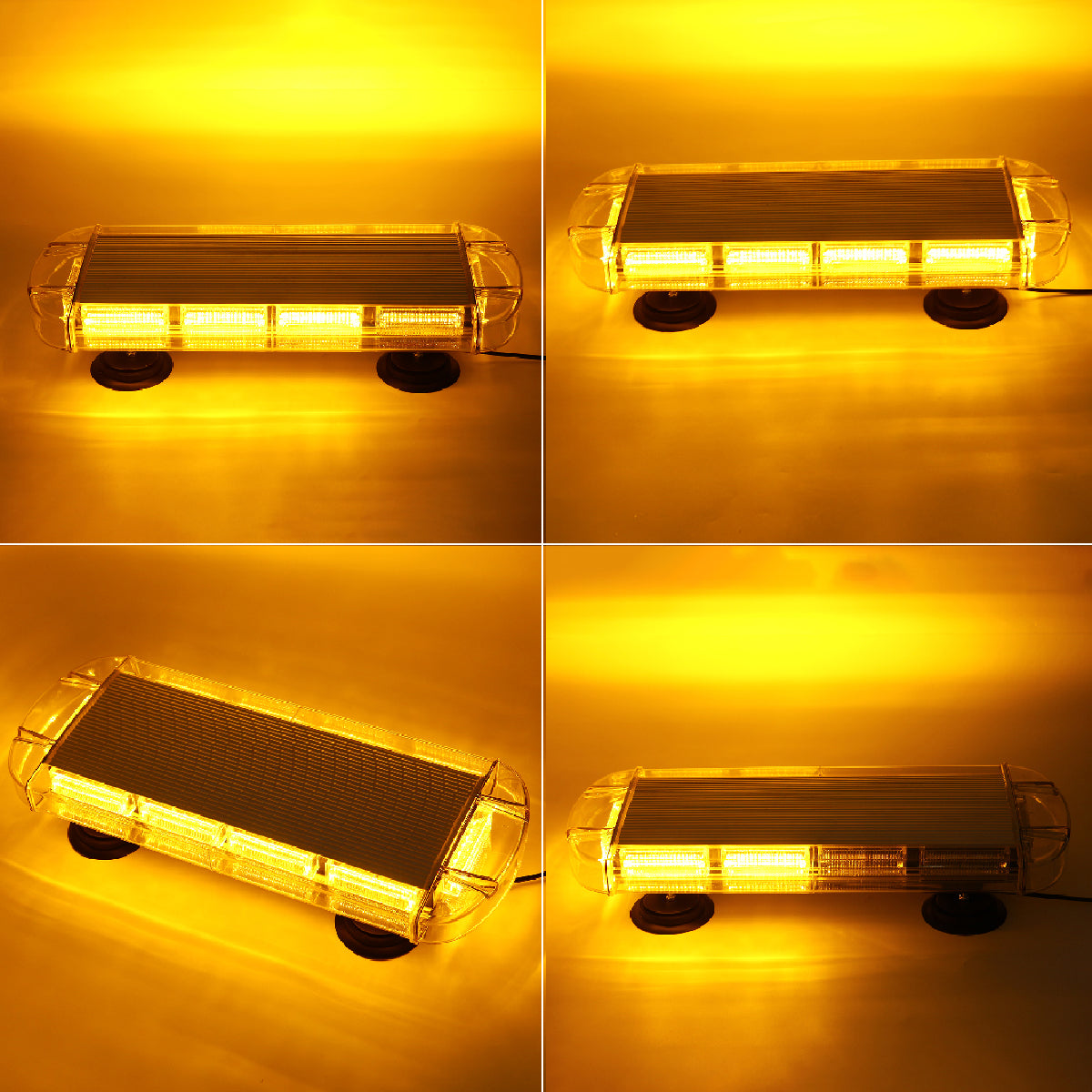 Chocolate 12V-24V 80W 80 LED Amber Recovery Light Bar Flashing Beacon Waterproof Light Strobes Lamp