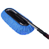 Cornflower Blue Car Wash Brush Cleaning Mop Broom Adjustable Telescoping Long Handle Car Cleaning Tools Rotatable Brush