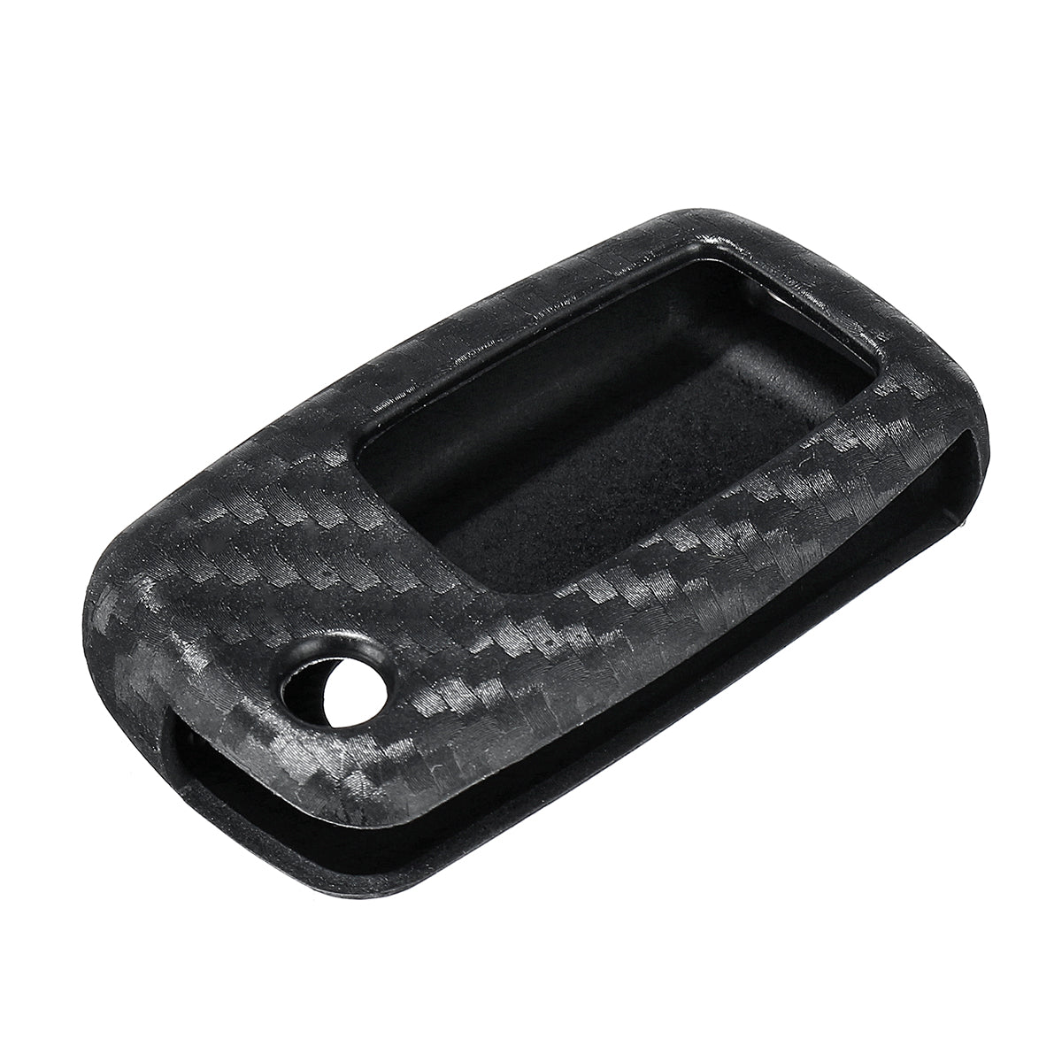 Dark Slate Gray Carbon Fiber Color Silicone Remote Smart Key Case Cover Fob For Seat Altea Ibiza VW Passat Jetta (1)