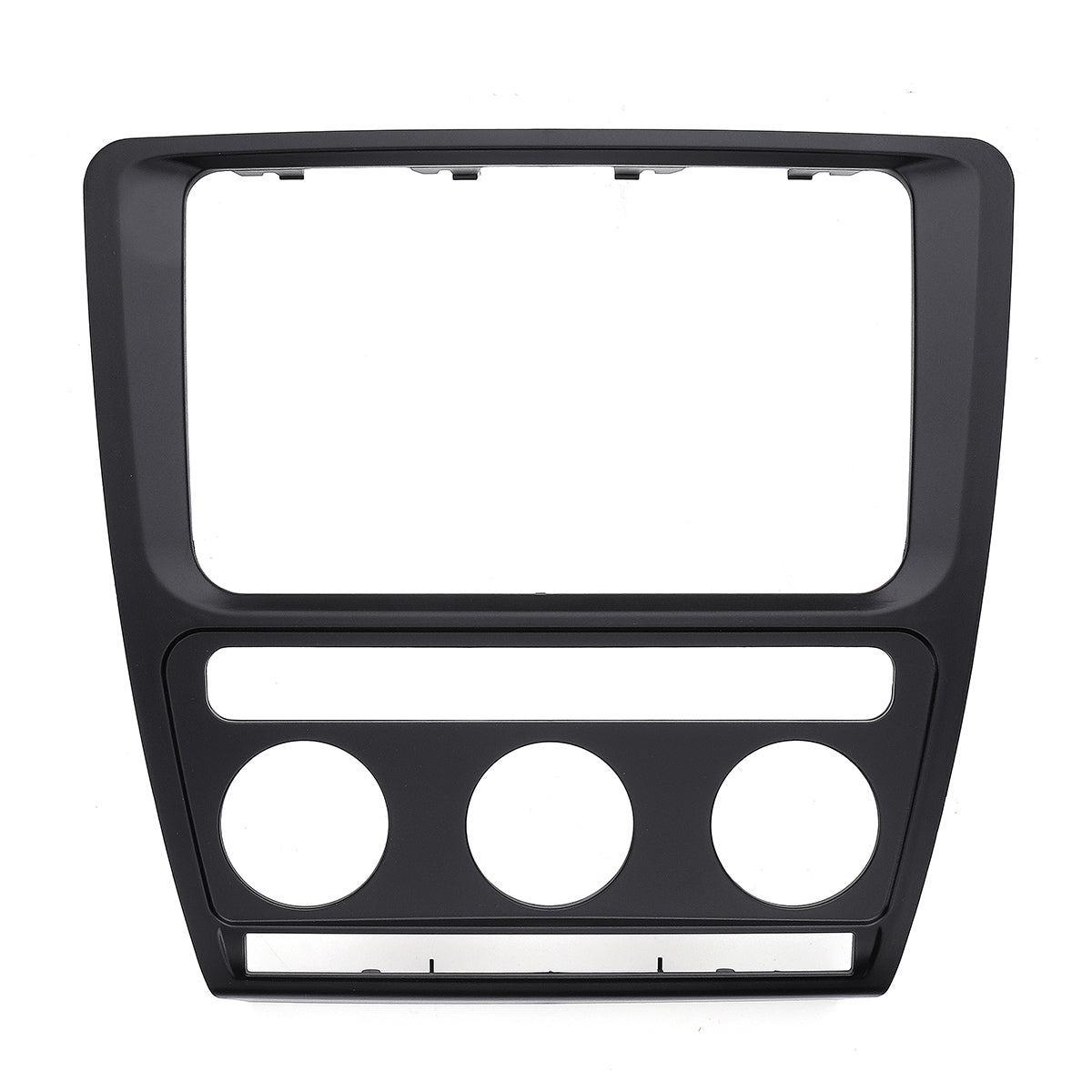 Dark Slate Gray Car Radio Panel DVD Dash Fascia Plate Frame Adapter For Skoda Octavia Automatic Aircon 2004-2010