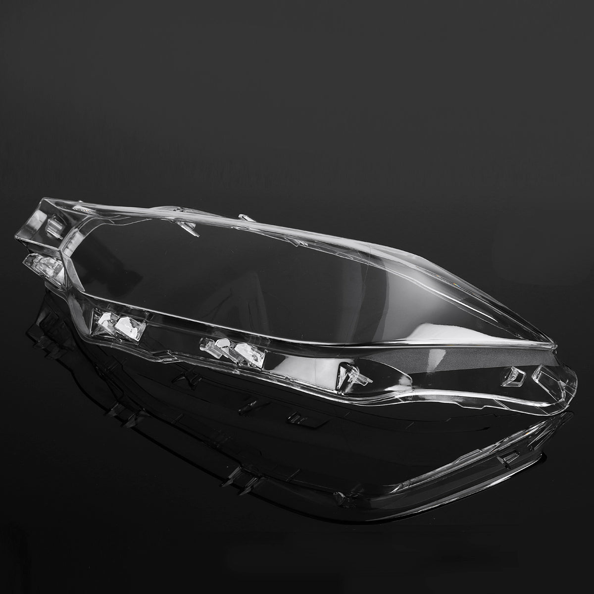 Dark Slate Gray Car Front Left/Right Headlight Headlamp Lens Light Cover For BMW 3 Series F30 F35 2016-2018