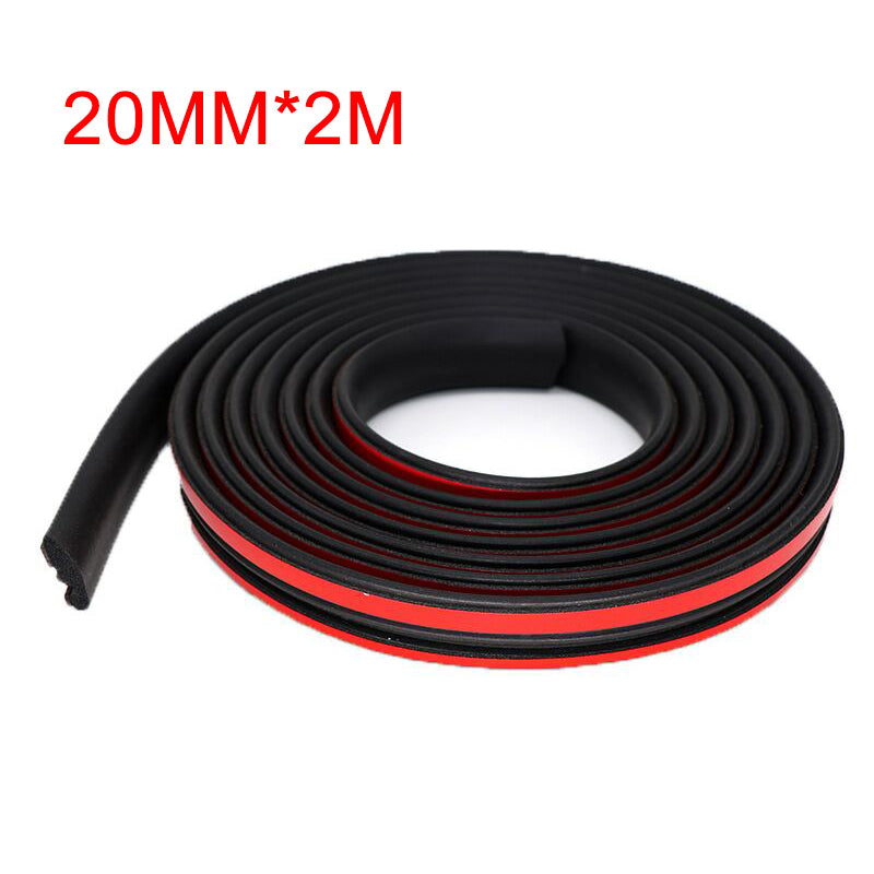 Black Car Sealing Strip Windshield Rubber Seal Strip Noise Insulation Car Styling