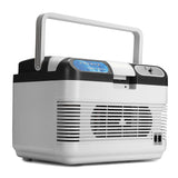 12L Refrigerator Dual-Use Home Car Refrigerators Mini Freezer Case 12V 60W Portable Ultra Quiet Cooling Heating Box Fridge Travel - Auto GoShop