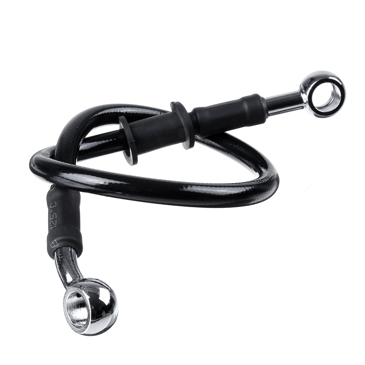 Black 30cm-220cm Motorcycle Bike Braided Brake Clutch Oil Hoses Line Pipe Cable Black