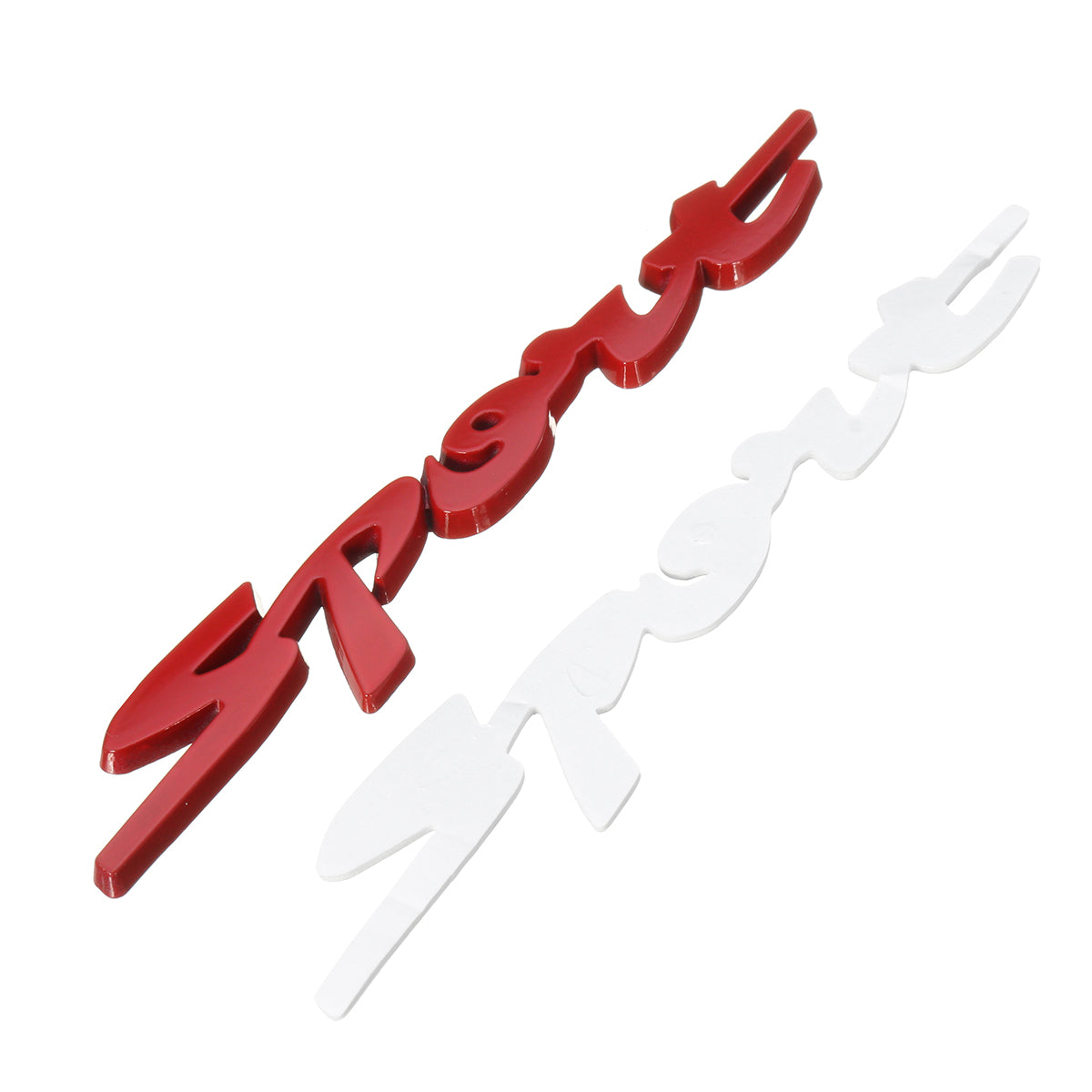 Maroon 3D Chrome Sport Logo Emblem Badge Metal Decals Sticker Red/Silver/Black for Car Motor Racing
