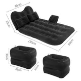 Dark Slate Gray Car Travel Inflatable Air Mattress Back Seat Portable Camping Bed Cushion with Back Support