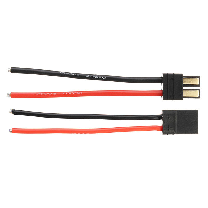 Orange Red TRX Plug Male Female with 10cm 14AWG Cable for RC Model Car