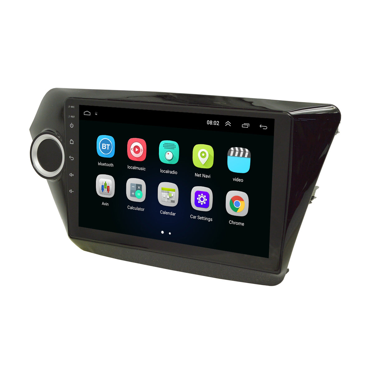 9 Inch For Android 8.1 Car Multimedia Radio Stereo Quad Core 1GB+16GB 2DIN GPS Navigation WIFI bluetooth For Kia K2 2011-2015 - Auto GoShop