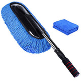 Royal Blue Car Wash Brush Cleaning Mop Broom Adjustable Telescoping Long Handle Car Cleaning Tools Rotatable Brush
