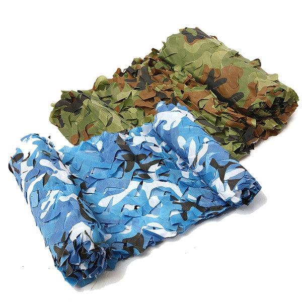 Cornflower Blue 7mx2m Camo Camouflage Net For Car Cover Camping Military CS Hunting Shooting Hide