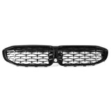 Black Meteor Style Car Grille Front Bumper for BMW 3 Series G20 G28 Sedan and Wagon