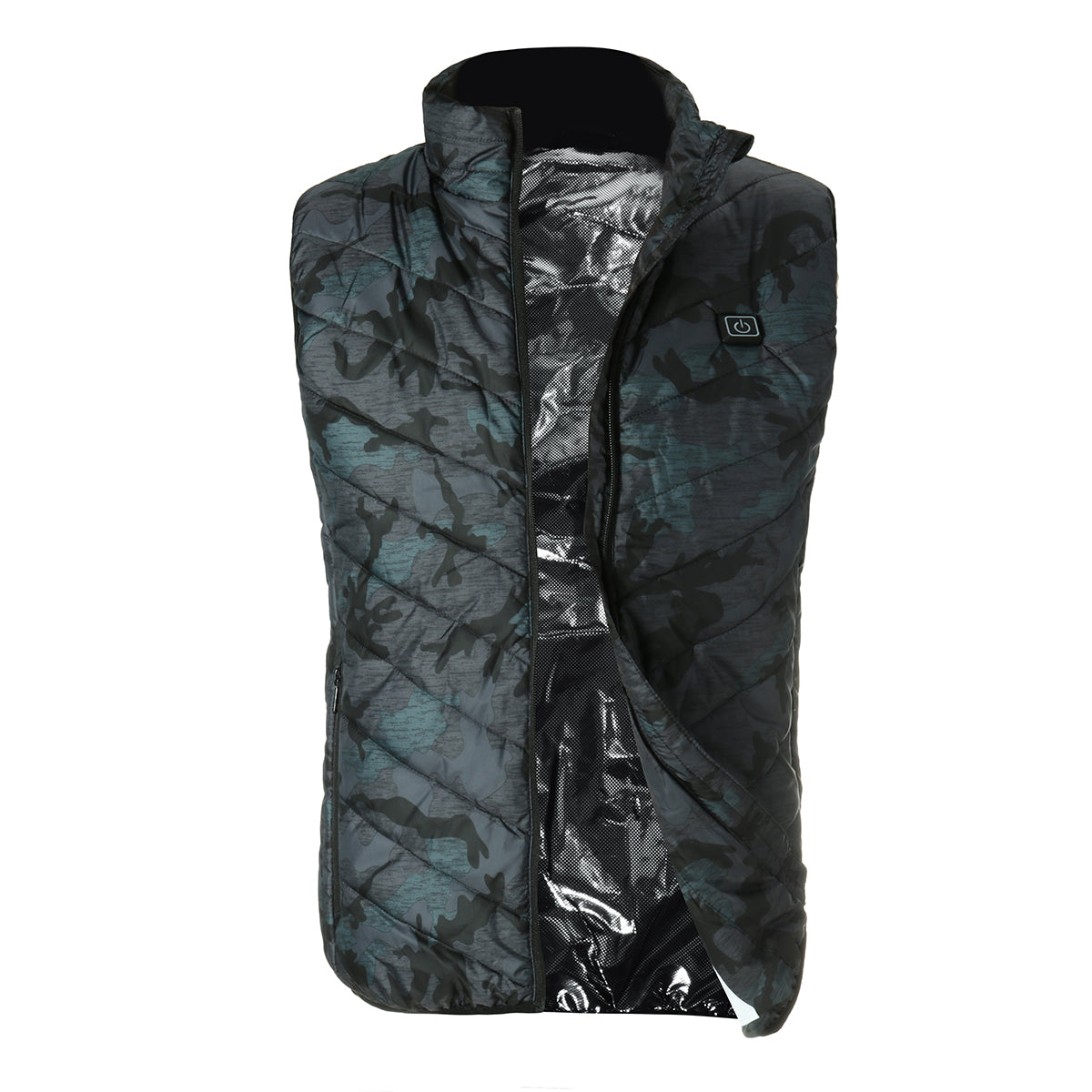 Dark Slate Gray Electric Heated USB Jacket Waistcoat Cloth Thermal Warm Pad Warmer Winter Washable