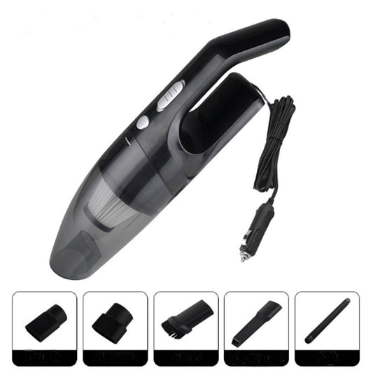 Dim Gray 5 IN1 120W 12V Car Vacuum Cleaner For Auto Mini Portable Wet Dry Handheld Duster
